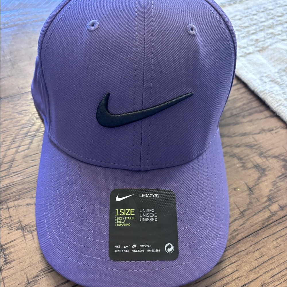 Nike PurpleCap with Black Logo